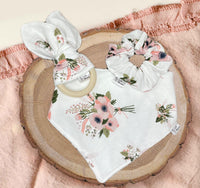 Large Pink & White Floral Set