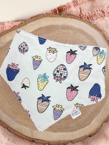 Pink Strawberry Bib